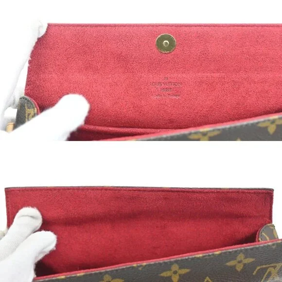 LOUIS VUITTON Recital Shoulder Hand Bag Monogram Leather Brown M51900 50ZA120 - Picture 15 of 15